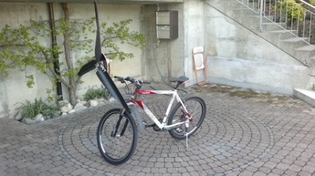Nabendynamo mit Mini-Radio koppeln