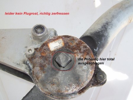 das Gelenk der Windfahne