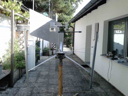 Gesamtansicht auf Hilfsmasten