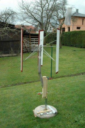 Darrieus für den Carport