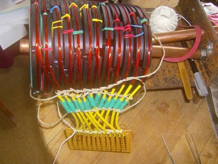 Scheibengeni mit neuer Wicklung