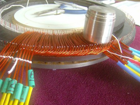 Scheibengeni mit neuer Wicklung