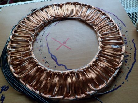 Scheibengeni mit neuer Wicklung