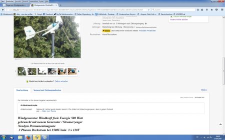 Frage zum Windgenerator