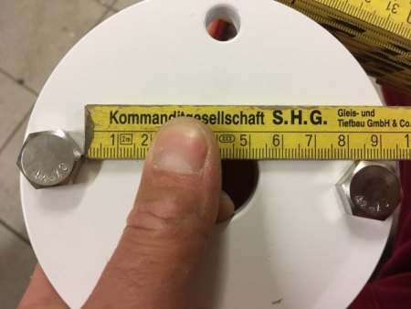 75er Mast würde man anschweissen können