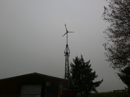 Zugvorrichtung schwenkbarer Mast !