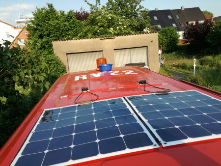 Windgenerator für mobilen Einsatz am T4