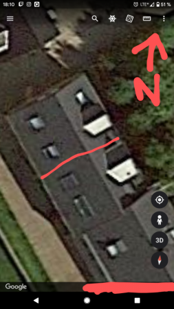 Windkraftanlage auf dem Dach