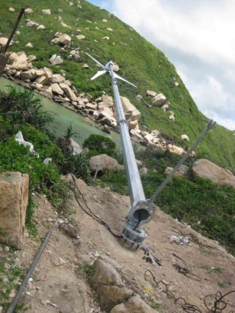 Stahlmast für horizontalen Windgenerator