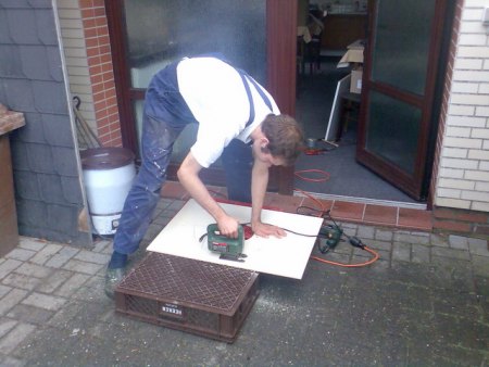 Scheibengenerator- Planung, Bemaßung, Aufbau