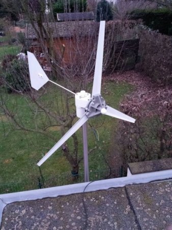 Windturbine installiert